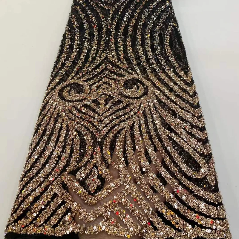 7Colors 122CM Wide Geometry Golden Silver Sequins Lace Fabric for Sewing Beaded Evening Dress Net Lace Fabric 5Yards Long L016
7Colors 122CM Wide Geometry Golden Silver Sequins Lace Fabric for Sewing Beaded Evening Dress Net Lace Fabric 5Yards Long L016