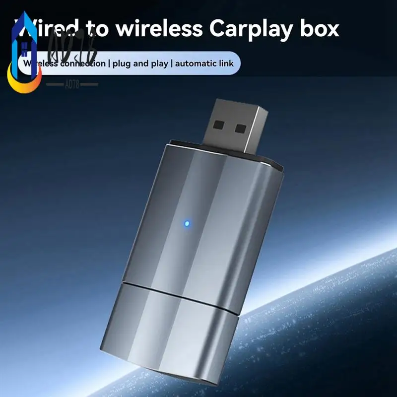 AD78-Wireless Carplay Box Проводной к беспроводному модулю Carplay Автомобильная машина Соединительная коробка Android Auto Два в одном
AD78-Wireless Carplay Box Проводной к беспроводному модулю Carplay Автомобильная машина Соединительная коробка Android Auto Два в одном