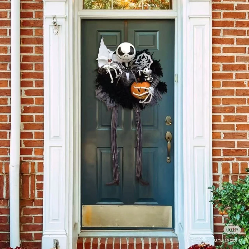 Horror Pumpkin Wreath Door Hanging Halloween Decoration Prop Horror Skull Nightmare Before Christmas Party Props
Horror Pumpkin Wreath Door Hanging Halloween Decoration Prop Horror Skull Nightmare Before Christmas Party Props