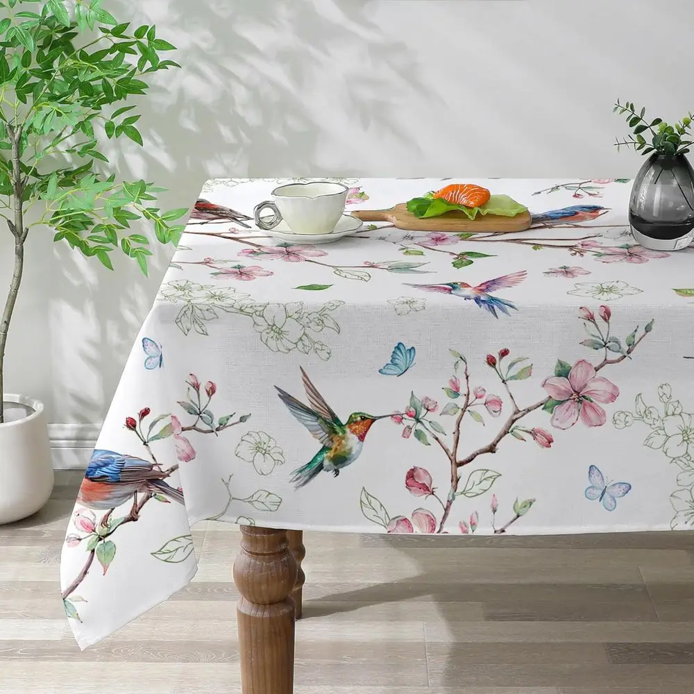Spring Square Tablecloth 52x52, Bird Pattern Square Table Cover, Waterproof Washable for Spring Home Decor or Party, Kitchen Use
Spring Square Tablecloth 52x52, Bird Pattern Square Table Cover, Waterproof Washable for Spring Home Decor or Party, Kitchen Use