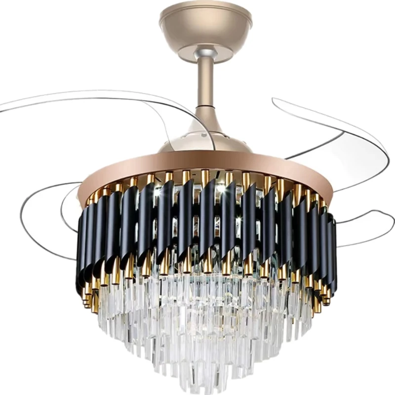 Crystal Remote Control Ceiling Fan Light 220v Decorative No Home LED Designer Round Tricolor 42 Inch Modern
Crystal Remote Control Ceiling Fan Light 220v Decorative No Home LED Designer Round Tricolor 42 Inch Modern