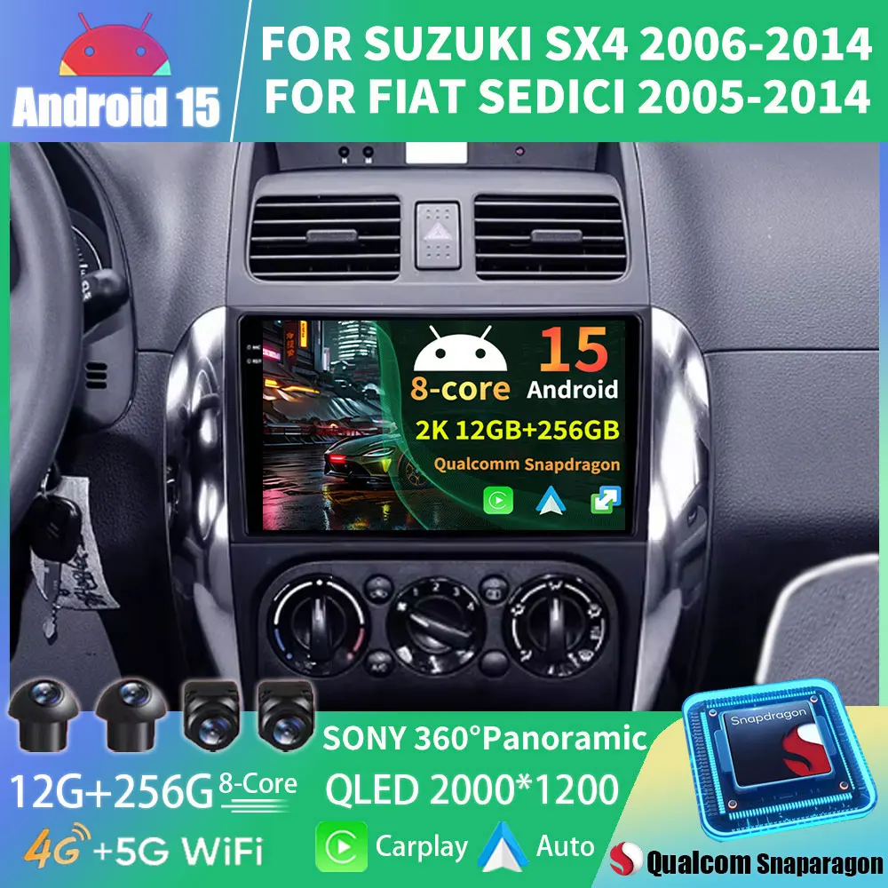 2 DIN Car Android 15 Car Radio multimedia video Player For Suzuki SX4 2006-2013 Bluetooth 2 din Carplay Auto Navigation GPS DSP
2 DIN Car Android 15 Car Radio multimedia video Player For Suzuki SX4 2006-2013 Bluetooth 2 din Carplay Auto Navigation GPS DSP