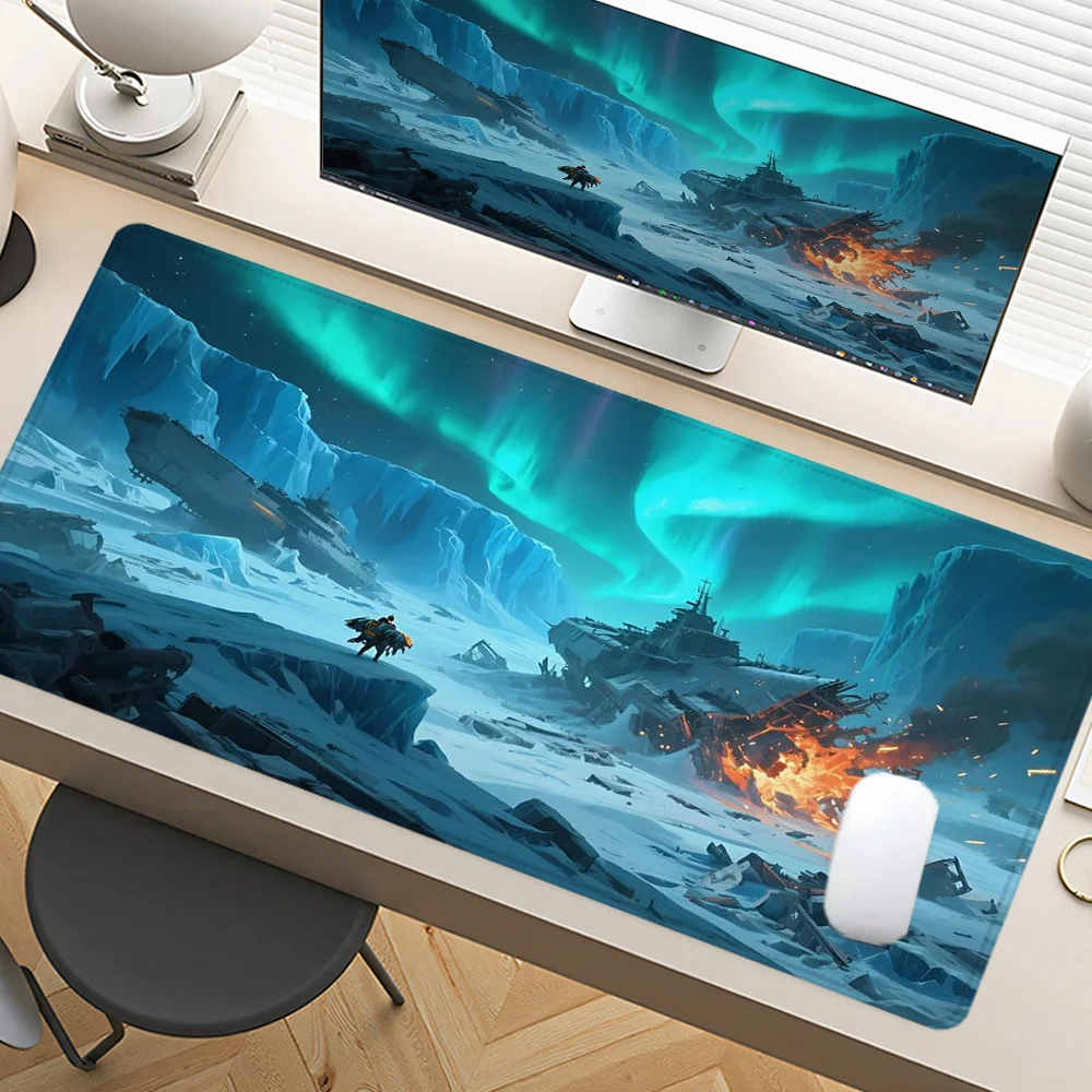 Glacier and Aurora Mouse Pad Large Desk Accessories Desk Pad Rubber Base with Stitched Edge Mousepad Non-Slip Deskpad for Office
Glacier and Aurora Mouse Pad Large Desk Accessories Desk Pad Rubber Base with Stitched Edge Mousepad Non-Slip Deskpad for Office