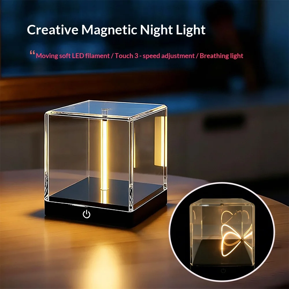 Quantum Wire Atmosphere Lamp Acrylic Cover Breathing Night Light USB Rechargeable Touch Dimming Desktop Mood Lighting Gift
Quantum Wire Atmosphere Lamp Acrylic Cover Breathing Night Light USB Rechargeable Touch Dimming Desktop Mood Lighting Gift