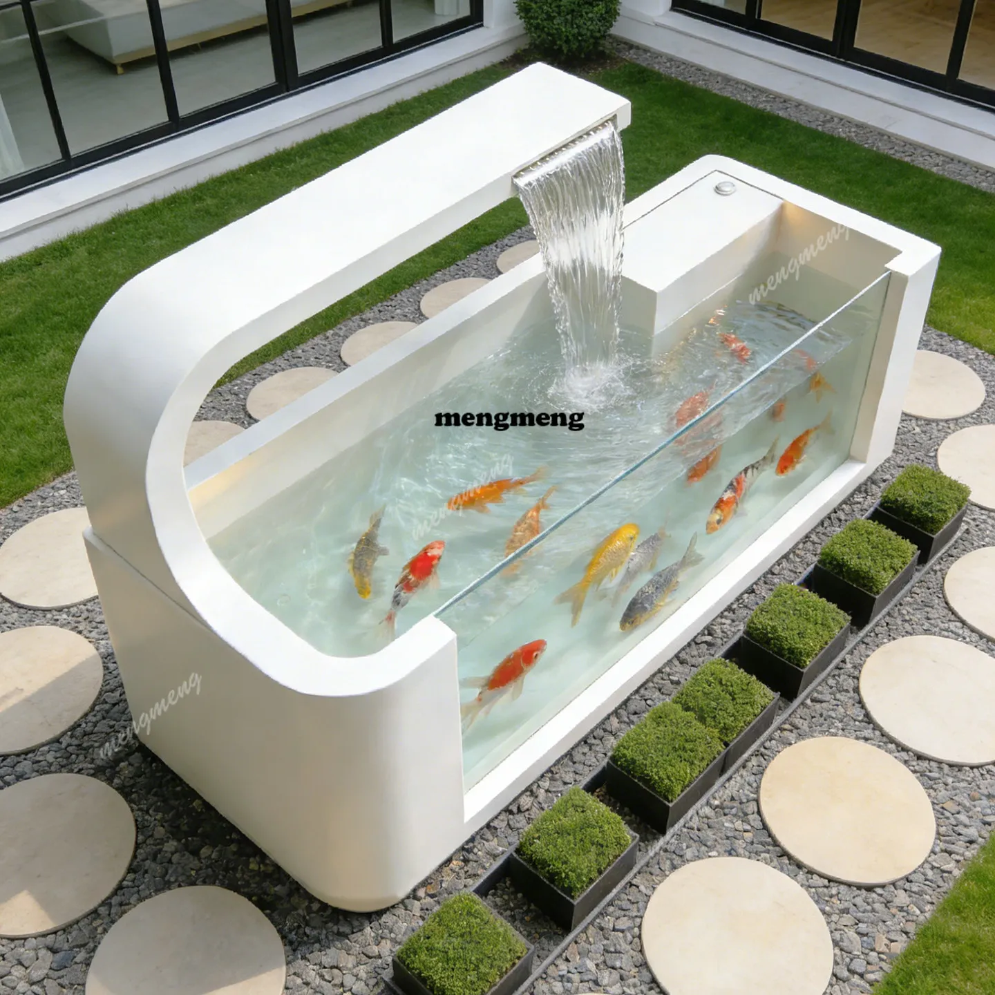 Customized stainless steel waterscape pool, villa courtyard, circulation filter, flowing water ornament, outdoor fish pond
Customized stainless steel waterscape pool, villa courtyard, circulation filter, flowing water ornament, outdoor fish pond