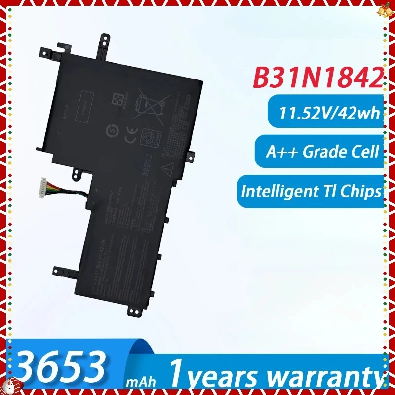 B31N1842 Battery for ASUS VivoBook S5500F V5050E S531FA/FL V531FL X531FA KM513UA M513IA M513UA S513EA S513F
B31N1842 Battery for ASUS VivoBook S5500F V5050E S531FA/FL V531FL X531FA KM513UA M513IA M513UA S513EA S513F