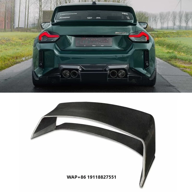 Wholesale Dry Carbon Fiber Rear Trunk Wing for M2 G87 A-N Style Tail Wing Rear Spoiler Lip Wings
Wholesale Dry Carbon Fiber Rear Trunk Wing for M2 G87 A-N Style Tail Wing Rear Spoiler Lip Wings