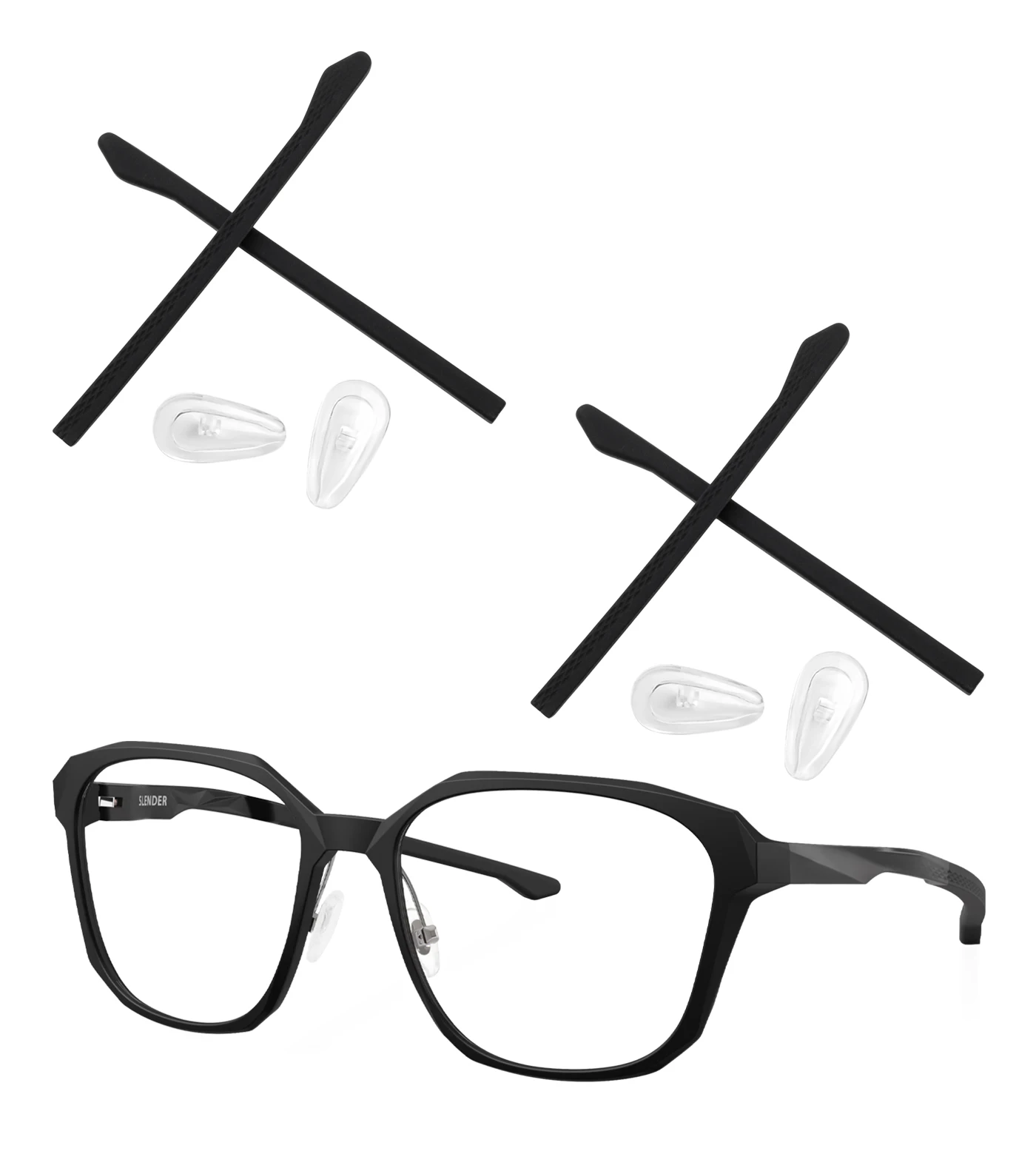 Запасные носоупоры и ушные крепления для оправы Oakley Slender OX8193 - идеальная совместимость
Запасные носоупоры и ушные крепления для оправы Oakley Slender OX8193 - идеальная совместимость