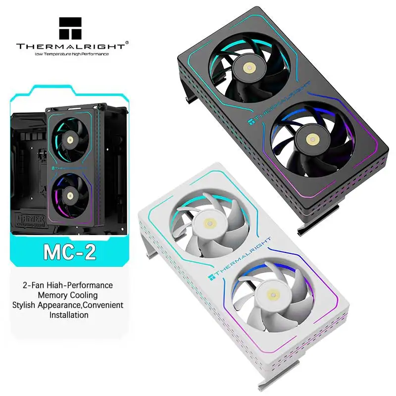 Устройство для охлаждения памяти Thermalright MC-2 ARGB, высокопроизводительное, с двумя вентиляторами, совместимо с M-ATX DDR5/DDR4, простое в установке.
Устройство для охлаждения памяти Thermalright MC-2 ARGB, высокопроизводительное, с двумя вентиляторами, совместимо с M-ATX DDR5/DDR4, простое в установке.