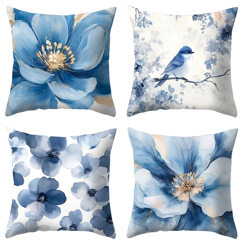 Blue Bird and Flower Series Single-sided printing Short plush Suitable for living rooms bedrooms sofas (excluding pillow cores)
Blue Bird and Flower Series Single-sided printing Short plush Suitable for living rooms bedrooms sofas (excluding pillow cores)