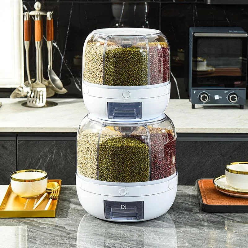 Kitchen Multi-ain Storage Box Rotatable Sed Divided Moisture-proof ain Storage Canister Food ade Plastic Container
Kitchen Multi-ain Storage Box Rotatable Sed Divided Moisture-proof ain Storage Canister Food ade Plastic Container