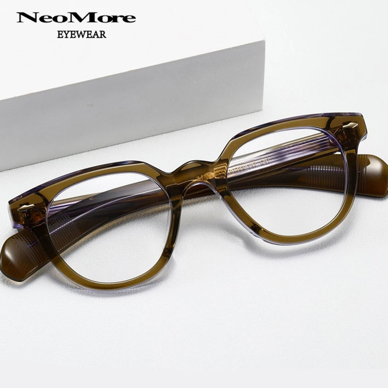 Fashion Acetate Fiber Prescription Gafas Frame Retro Men's Women's Anti Blue LightEyeglasses Multifocal Reading Eyewear Frame
Fashion Acetate Fiber Prescription Gafas Frame Retro Men's Women's Anti Blue LightEyeglasses Multifocal Reading Eyewear Frame