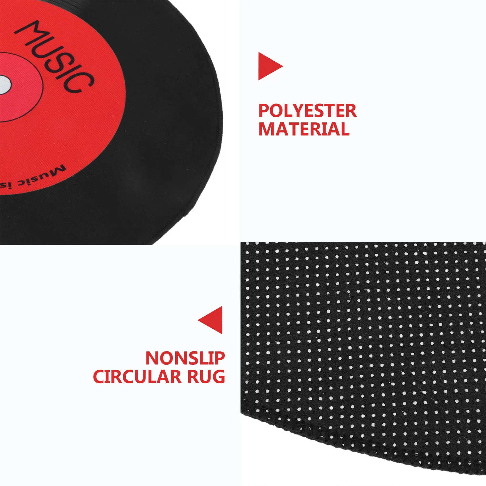Vinyl Record Round Rug Non-Slip Soft Circle Carpet for Dining Room Living Room Bedroom Protective Home Decor Floor Mat 60Cm
Vinyl Record Round Rug Non-Slip Soft Circle Carpet for Dining Room Living Room Bedroom Protective Home Decor Floor Mat 60Cm
