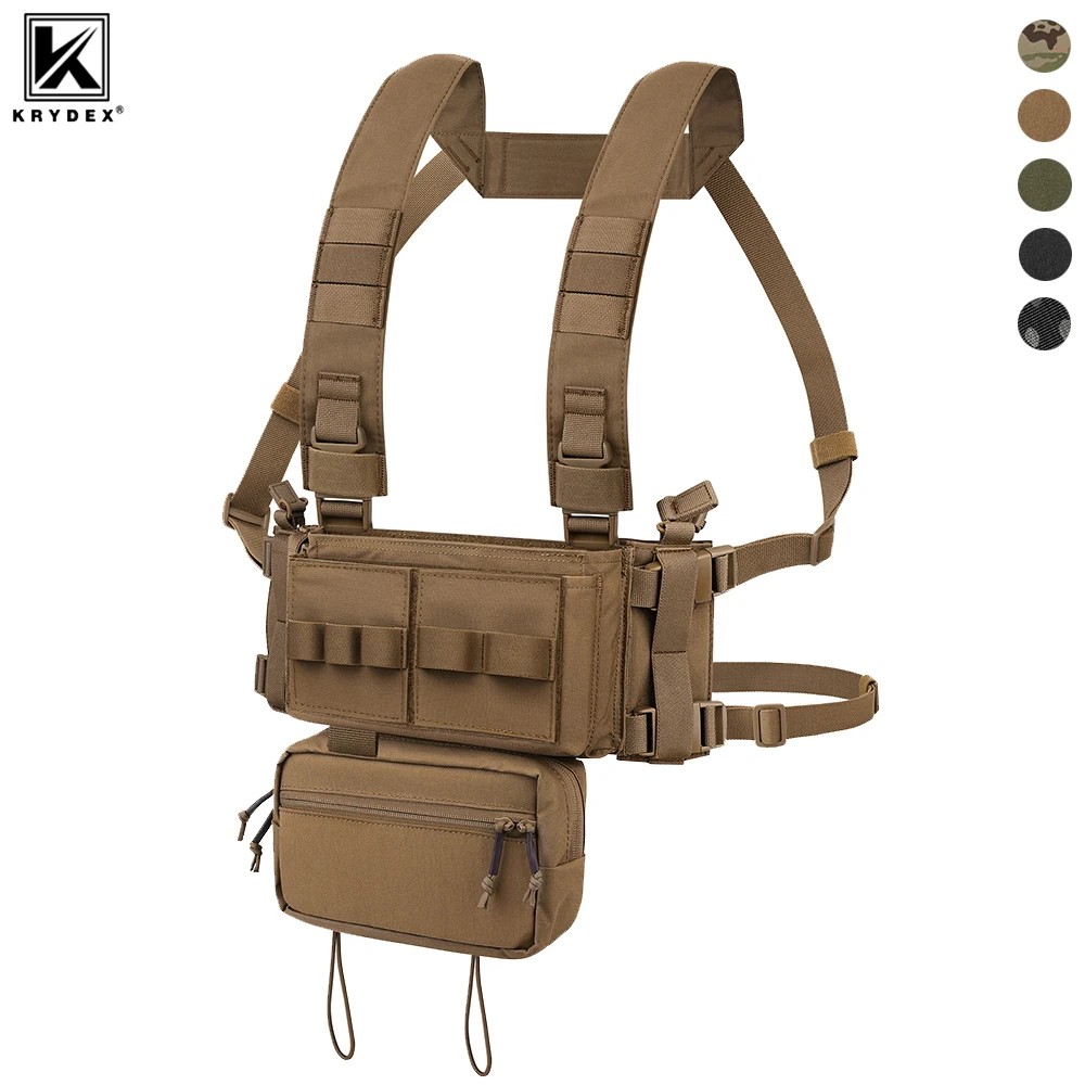 KRYDEX MK3 Tactical Chest Rig Modular Lightweight Hunting Vest Micro Fright Chassis SACK Pouch H Harness 5.56 7.62 Mag Insert
KRYDEX MK3 Tactical Chest Rig Modular Lightweight Hunting Vest Micro Fright Chassis SACK Pouch H Harness 5.56 7.62 Mag Insert