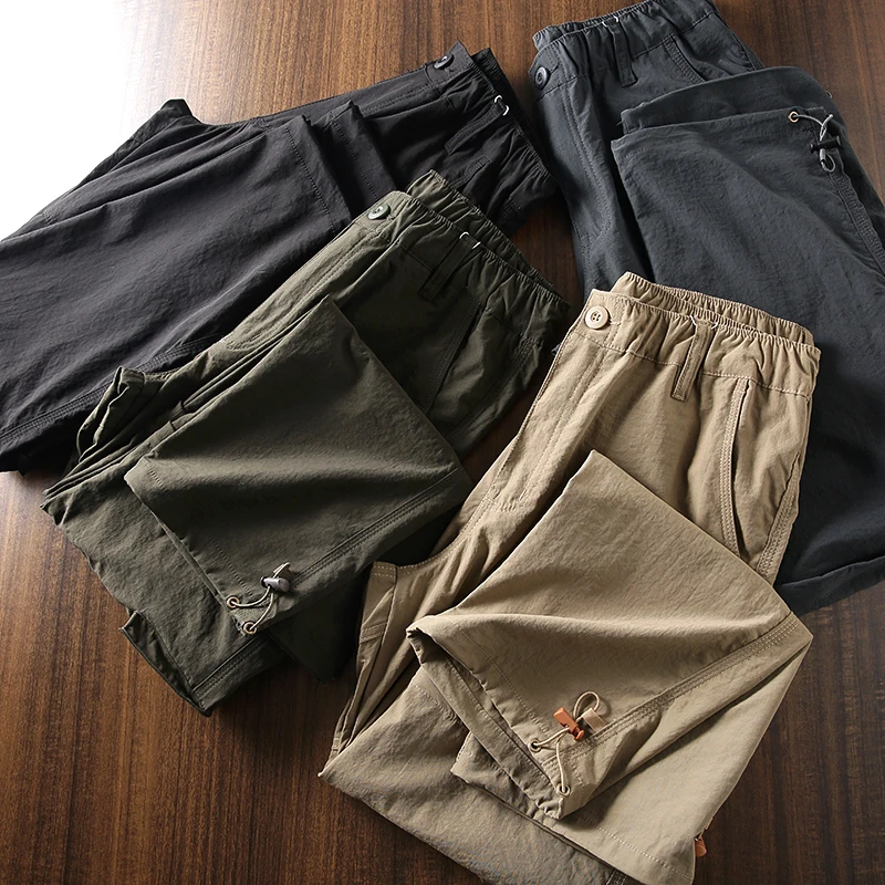 Outdoor Waterproof Elastic Slim Fit Casual Pants Multi ket Straight Leg Long Trousers Trendy Workwear Two-Way Wear
Outdoor Waterproof Elastic Slim Fit Casual Pants Multi ket Straight Leg Long Trousers Trendy Workwear Two-Way Wear