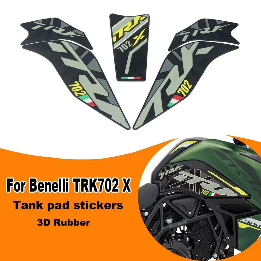 Motorcycle Tank pad stickers 3D Rubber Anti-Slip Waterproof stickers paint protection decals kit For Benelli TRK 702 X 702X ADV
Motorcycle Tank pad stickers 3D Rubber Anti-Slip Waterproof stickers paint protection decals kit For Benelli TRK 702 X 702X ADV