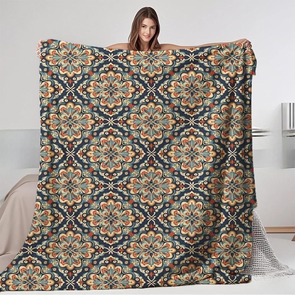 All Season Flannel Cozy Blanket Ethnic Petal Dream Elegant Pattern Quilted Bed Runner Thermal Blanket Odor-resistant
All Season Flannel Cozy Blanket Ethnic Petal Dream Elegant Pattern Quilted Bed Runner Thermal Blanket Odor-resistant