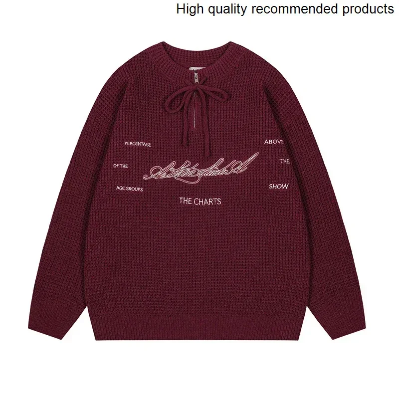 Embroidered Men Cityboy Half Zipper Pullover Sweaters Women Y2k Oversized Streetwear Fashion Loose Knitted Sweater Jumper
Embroidered Men Cityboy Half Zipper Pullover Sweaters Women Y2k Oversized Streetwear Fashion Loose Knitted Sweater Jumper
