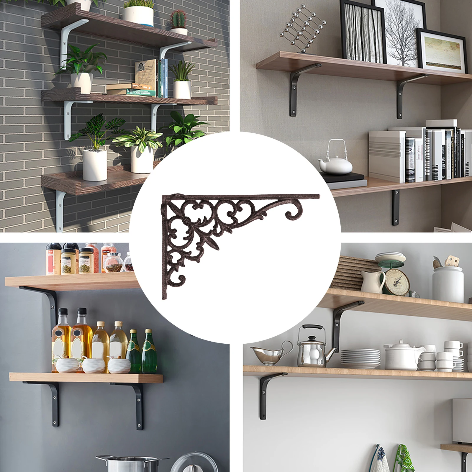 2pcs Iron Corner Brackets Sturdy Heavy Duty Shelf Brackets for DIY Floating Shelves Wall Mount Metal Decorative Bedroom Living
2pcs Iron Corner Brackets Sturdy Heavy Duty Shelf Brackets for DIY Floating Shelves Wall Mount Metal Decorative Bedroom Living