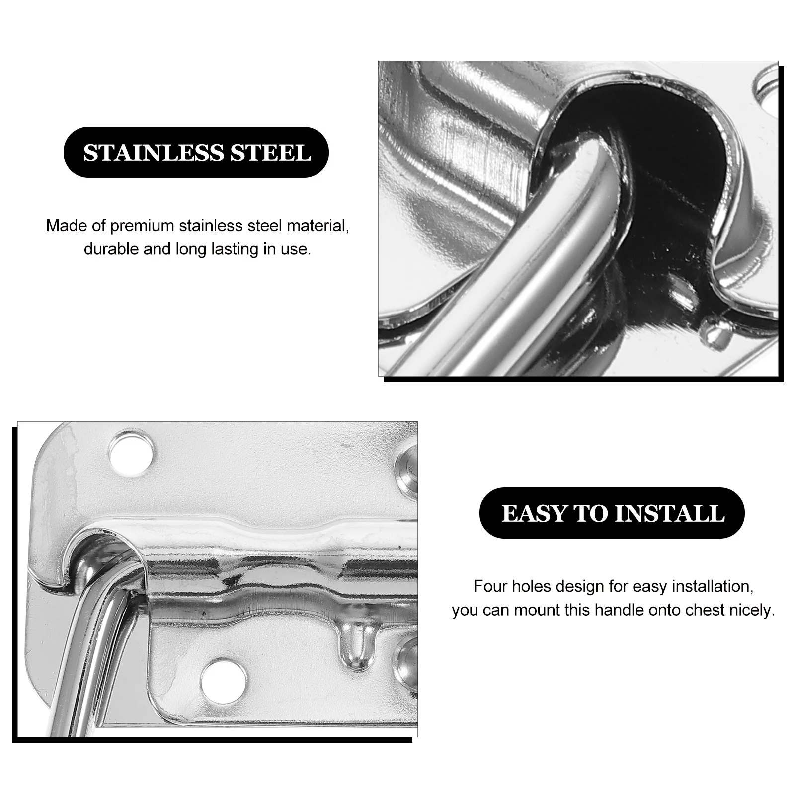 4pcs Spring Loaded Drop Stainless Steel Surface Mount Chest For Cabinet Garage Boat Storage Box Container Handle Flush Mounted
4pcs Spring Loaded Drop Stainless Steel Surface Mount Chest For Cabinet Garage Boat Storage Box Container Handle Flush Mounted