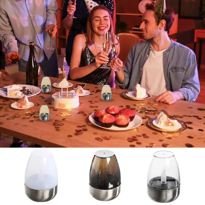 6PCS Solar Candle Lights Waterproof Wine Glass Table Lamp Solar Light Outdoor Terrace LED Steel Candle Light Solar Lamp For Lawn
6PCS Solar Candle Lights Waterproof Wine Glass Table Lamp Solar Light Outdoor Terrace LED Steel Candle Light Solar Lamp For Lawn