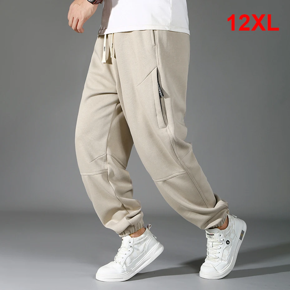 12XL Plus Size Jogger Pants Men Fashion Casual Sweatpants Male Black Trousers Elastic Waist Spring Autumn Pants
12XL Plus Size Jogger Pants Men Fashion Casual Sweatpants Male Black Trousers Elastic Waist Spring Autumn Pants