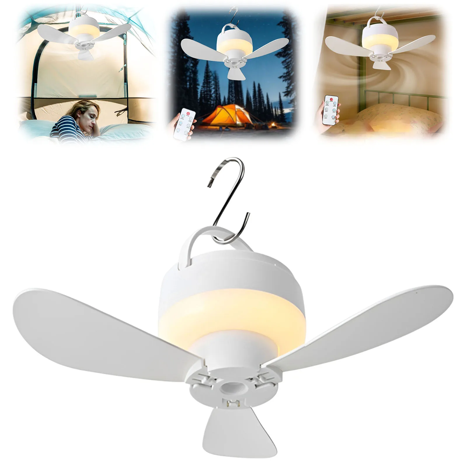 5.51 Inch USB Camping Fan 1800mAh Battery Dimmable Canopy Fans with LED Lights for Tents Canopies Beach RV Car Camper
5.51 Inch USB Camping Fan 1800mAh Battery Dimmable Canopy Fans with LED Lights for Tents Canopies Beach RV Car Camper