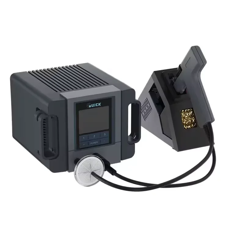 QUICK TV2 Desoldering Gun Tin Suction Gun LCD Built-in Vacuum Pump Diaphragm Type Tin Elimination Device for PCB Board Repair
QUICK TV2 Desoldering Gun Tin Suction Gun LCD Built-in Vacuum Pump Diaphragm Type Tin Elimination Device for PCB Board Repair
