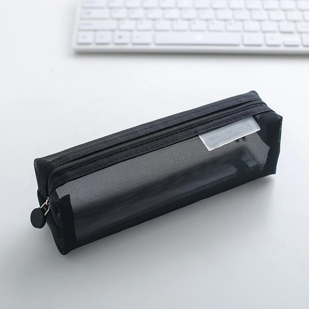 Pencil Case Students Stationery Mesh Holder Container Black Junior High School Lightweight Organize Study Supplies Gifts
Pencil Case Students Stationery Mesh Holder Container Black Junior High School Lightweight Organize Study Supplies Gifts
