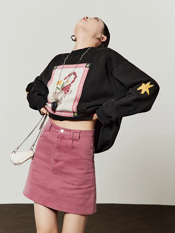 Loose Fit Street Sle Oversize Hoodie Bla round Ne Casual Top for Women Comfortable Breathable Long Sve Sweatirt
Loose Fit Street Sle Oversize Hoodie Bla round Ne Casual Top for Women Comfortable Breathable Long Sve Sweatirt