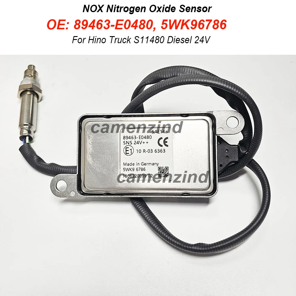 89463-E0480 5WK96786 Nitrogen Oxide Sensor NOX Sensor 24V High Quality For Hino Truck S11480 Diesel 24V 89463E0480 5WK9 6786
89463-E0480 5WK96786 Nitrogen Oxide Sensor NOX Sensor 24V High Quality For Hino Truck S11480 Diesel 24V 89463E0480 5WK9 6786