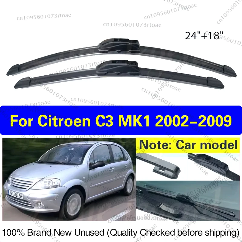 For Citroen C3 MK1 2002 - 2009 Wiper LHD Front Wiper Blades Windshield Windscreen Clean Window Car Rain Brushes 2007 2008 24"18"
For Citroen C3 MK1 2002 - 2009 Wiper LHD Front Wiper Blades Windshield Windscreen Clean Window Car Rain Brushes 2007 2008 24"18"