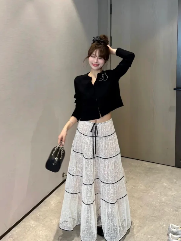 plus Size Women's Romantic Lace Pleated A-Line Skirt Korean Style Fashionable Commute High Waist Spring New Arrival
plus Size Women's Romantic Lace Pleated A-Line Skirt Korean Style Fashionable Commute High Waist Spring New Arrival