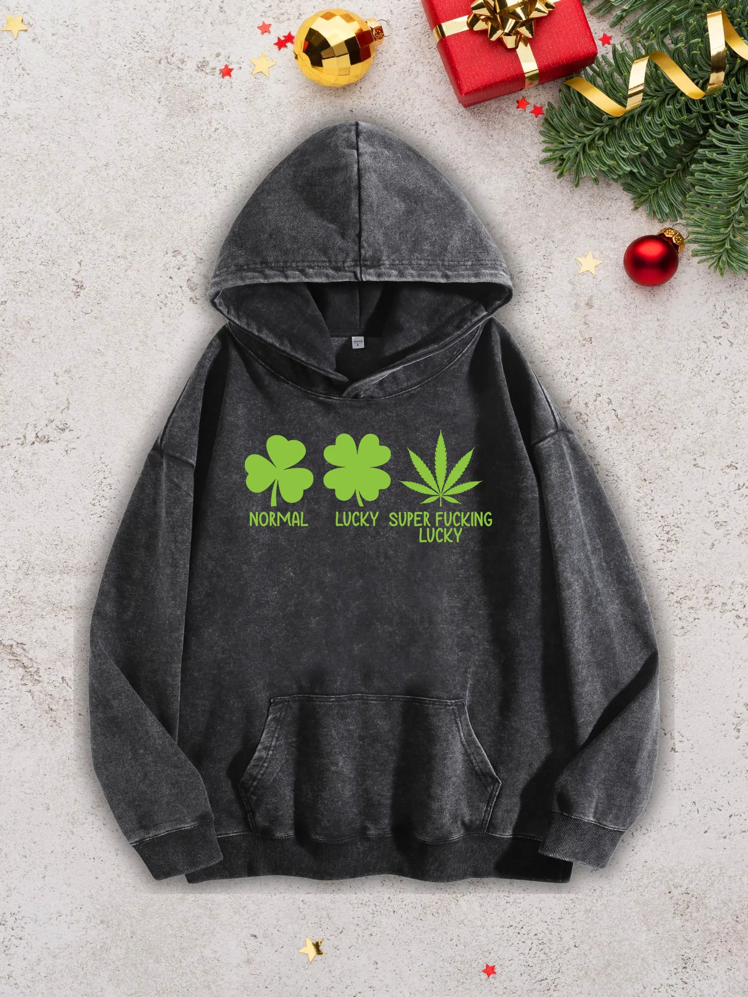 St. Patrick's Day Lucky Men's Heavyweight Hoodie - Acid Wash Retro Black Pullover, Fall & Winter Sweatshirt 400Gsm
St. Patrick's Day Lucky Men's Heavyweight Hoodie - Acid Wash Retro Black Pullover, Fall & Winter Sweatshirt 400Gsm