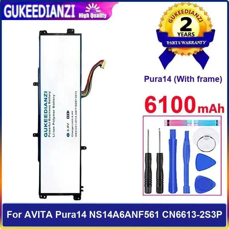 Pura14 с рамкой, высокоэффективный аккумулятор для ноутбука емкостью 6100 мАч для Avita Pura1 4 NS14A6ANF561 CN6613-2S3P
Pura14 с рамкой, высокоэффективный аккумулятор для ноутбука емкостью 6100 мАч для Avita Pura1 4 NS14A6ANF561 CN6613-2S3P
