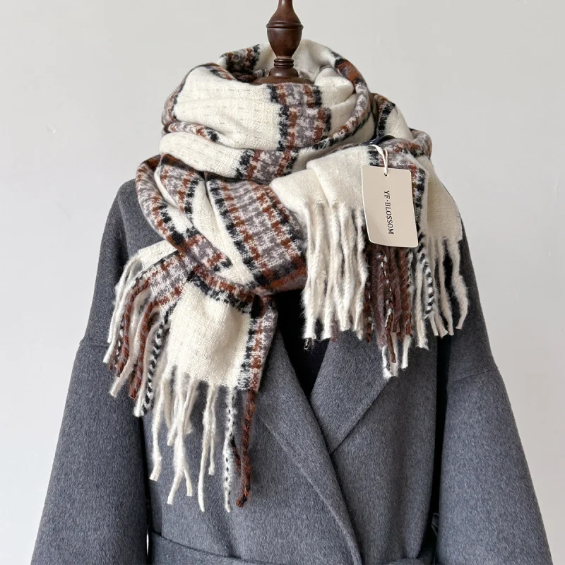 Beige Plaid adult Scarf Sense of Atmosphere New Winter Warm Soft Women Scarf Shawl Large Student Fashion Advanced Sense Scarf
Beige Plaid adult Scarf Sense of Atmosphere New Winter Warm Soft Women Scarf Shawl Large Student Fashion Advanced Sense Scarf