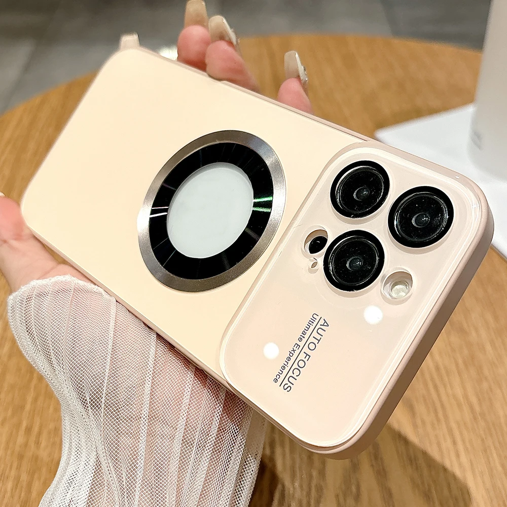 Luxury Magnetic Wireless Charging Phone Case For apple iPhone 16 15 14 13 12 11 Pro Max Plus Glass Camera Lens Protection Cover
Luxury Magnetic Wireless Charging Phone Case For apple iPhone 16 15 14 13 12 11 Pro Max Plus Glass Camera Lens Protection Cover
