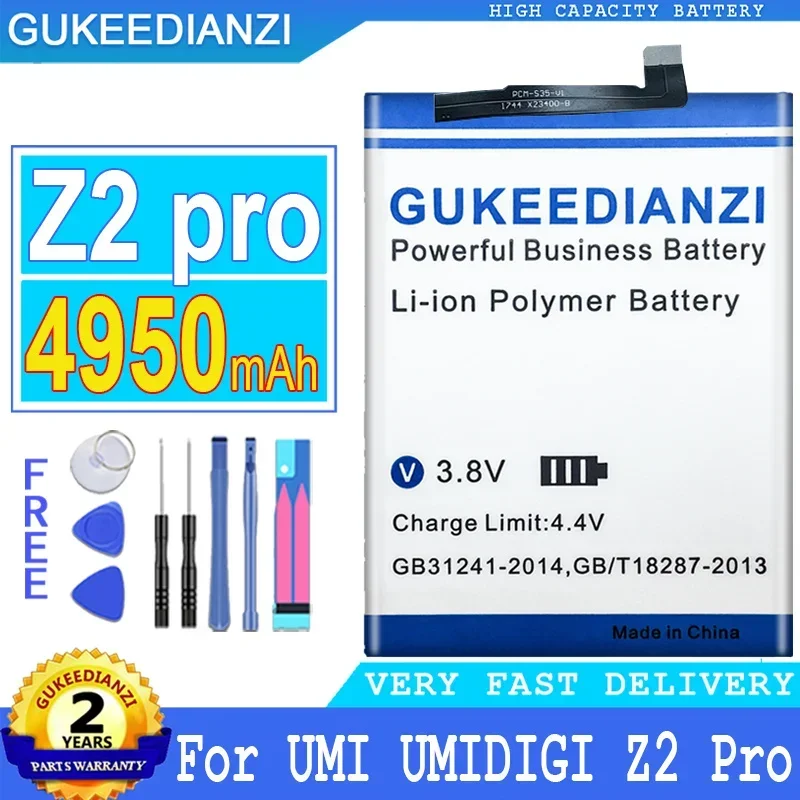 Сменный аккумулятор GUKEEDIANZI для UMI Umidigi Z2 Pro, Стандартная батарея, 4950 мАч, инструменты
Сменный аккумулятор GUKEEDIANZI для UMI Umidigi Z2 Pro, Стандартная батарея, 4950 мАч, инструменты