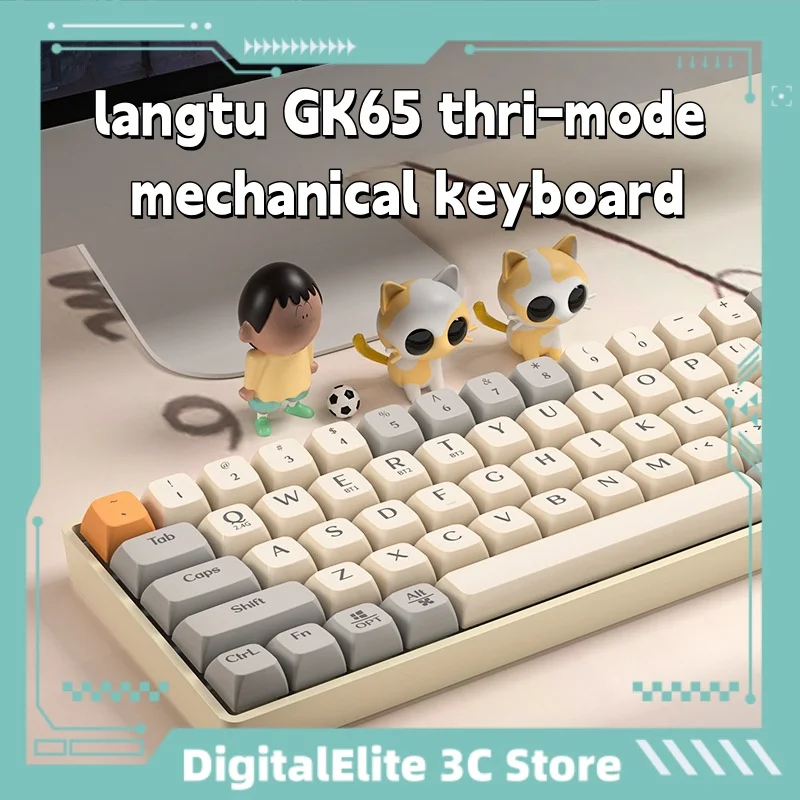 Langtu GK65 Mechanical Keyboard Wireless 2.4g Bluetooth The Third Mock Examination Automatic Sleep Compatible Various Devices
Langtu GK65 Mechanical Keyboard Wireless 2.4g Bluetooth The Third Mock Examination Automatic Sleep Compatible Various Devices