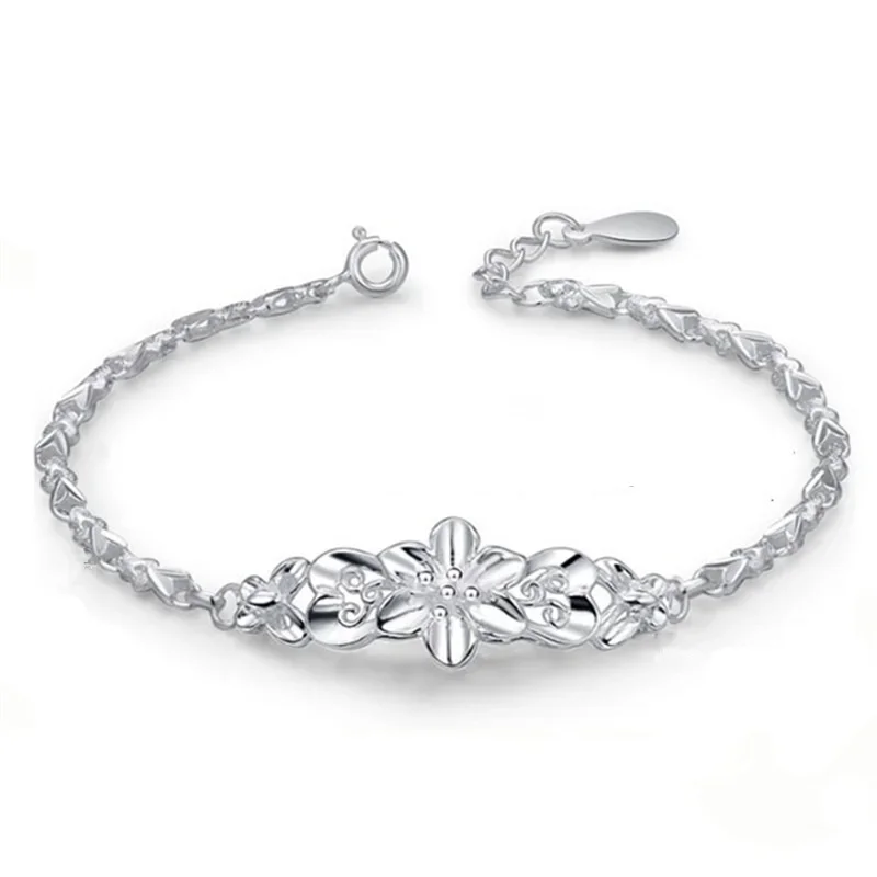 fashion beautiful 925 Sterling silver Solid flower bracelet for women chain charm classic wedding gift jewelry wholesale
fashion beautiful 925 Sterling silver Solid flower bracelet for women chain charm classic wedding gift jewelry wholesale