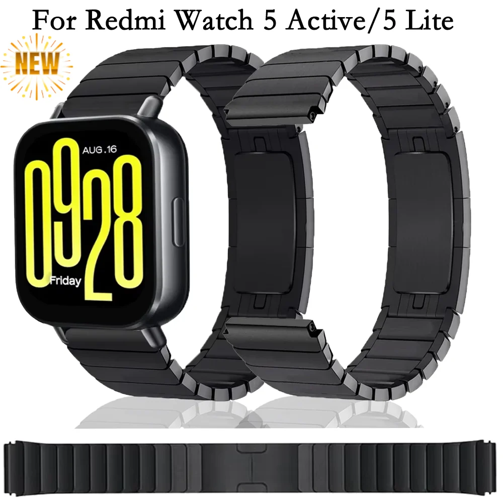 Stainless Steel Link Strap for Redmi Watch 5 Active Metal Replaceable Bracelet Wristband Redmi Watch 5 Lite Correa Accessories
Stainless Steel Link Strap for Redmi Watch 5 Active Metal Replaceable Bracelet Wristband Redmi Watch 5 Lite Correa Accessories