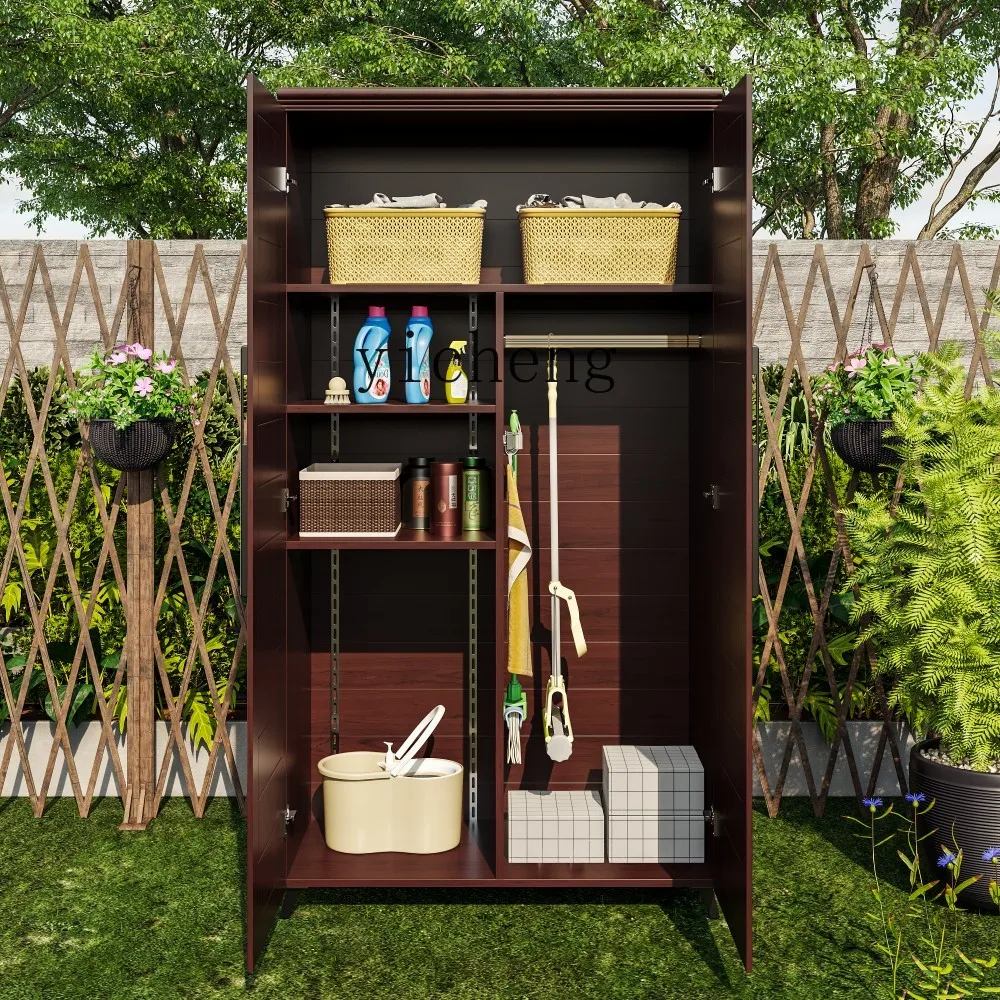 HYS balcony garden tools sundries storage cabinet outdoor balcony high and low combination cabinet
HYS balcony garden tools sundries storage cabinet outdoor balcony high and low combination cabinet