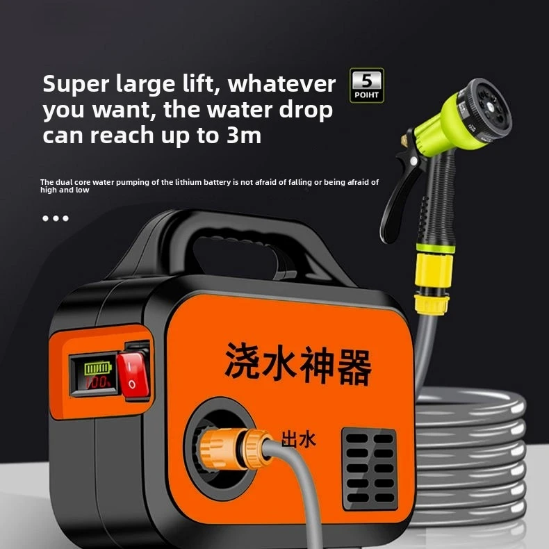 Imported pumping pump, small rechargeable machine, watering vegetable artifact, household lithium battery
Imported pumping pump, small rechargeable machine, watering vegetable artifact, household lithium battery