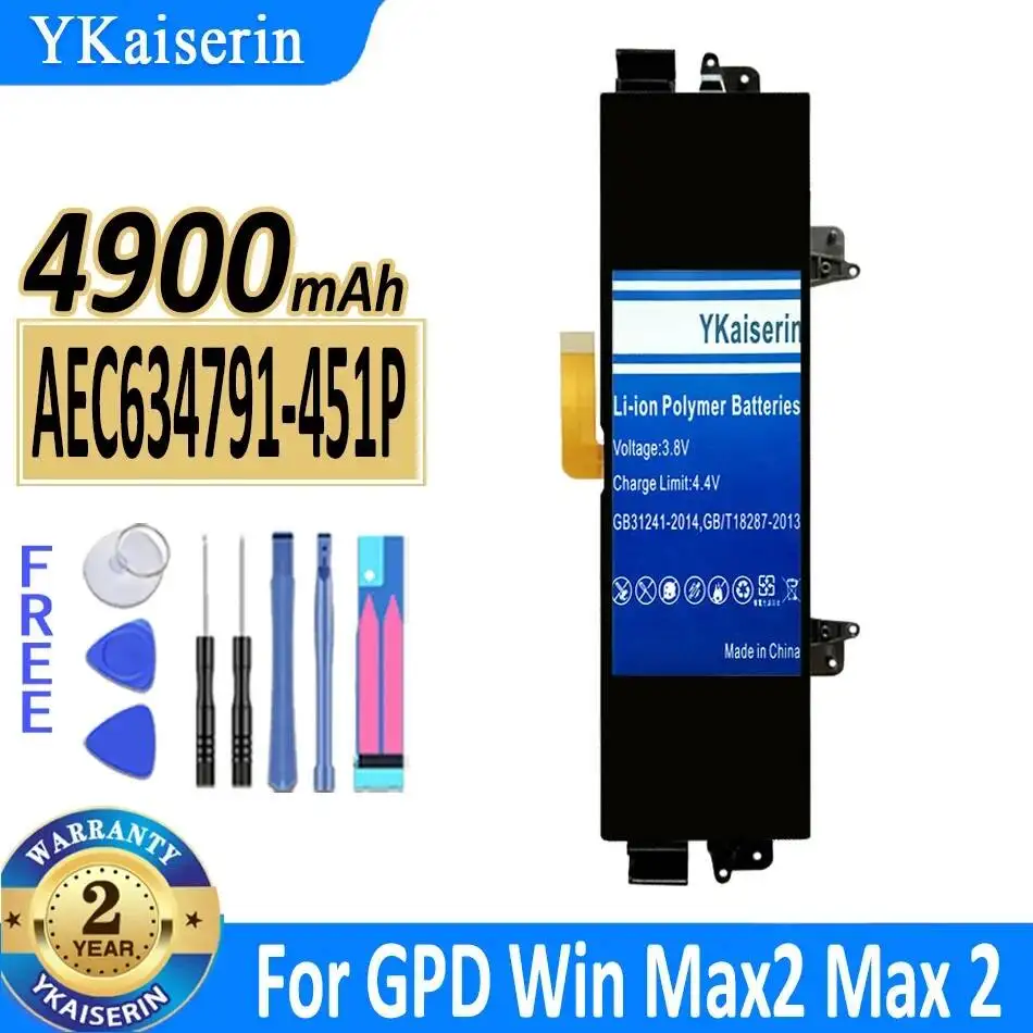 Надежный блок питания AEC634791-4S1P для GPD Win Max 2, аккумулятор для ноутбука 4900 мАч
Надежный блок питания AEC634791-4S1P для GPD Win Max 2, аккумулятор для ноутбука 4900 мАч