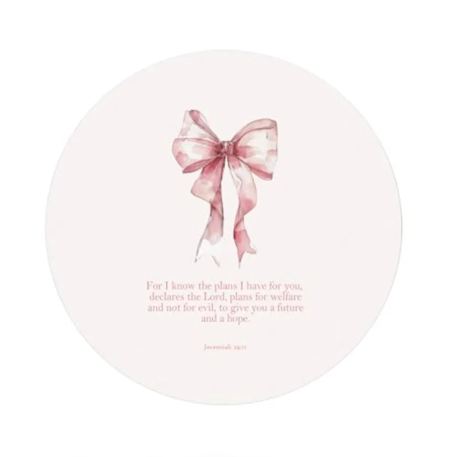 Coquette Pink Christian Mouse Pad, Mouse Pads for Desk, Jeremiah 29:11 Bible Verse Mousepad for Dorm Computer Laptop Gaming, Ch
Coquette Pink Christian Mouse Pad, Mouse Pads for Desk, Jeremiah 29:11 Bible Verse Mousepad for Dorm Computer Laptop Gaming, Ch
