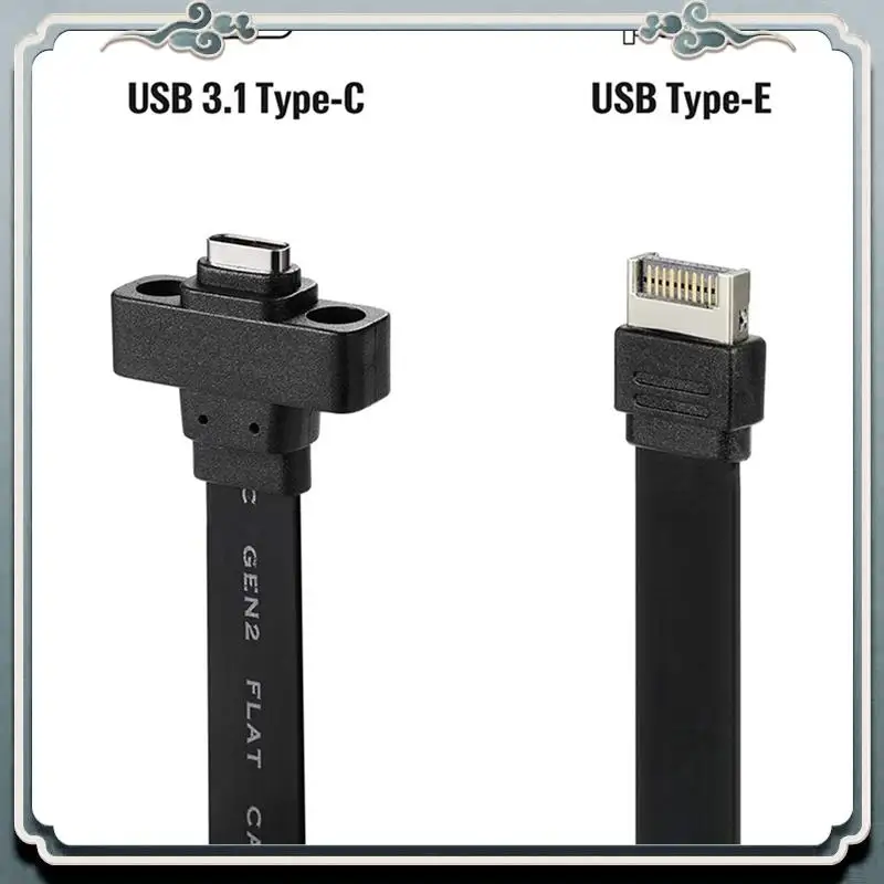 Premium 4X USB 3.1 Front Panel Type E To Type C Extension Cable ,Gen 2 (10 Gbit/S) Internal Adapter Cable,With 8 Screws (50Cm)
Premium 4X USB 3.1 Front Panel Type E To Type C Extension Cable ,Gen 2 (10 Gbit/S) Internal Adapter Cable,With 8 Screws (50Cm)