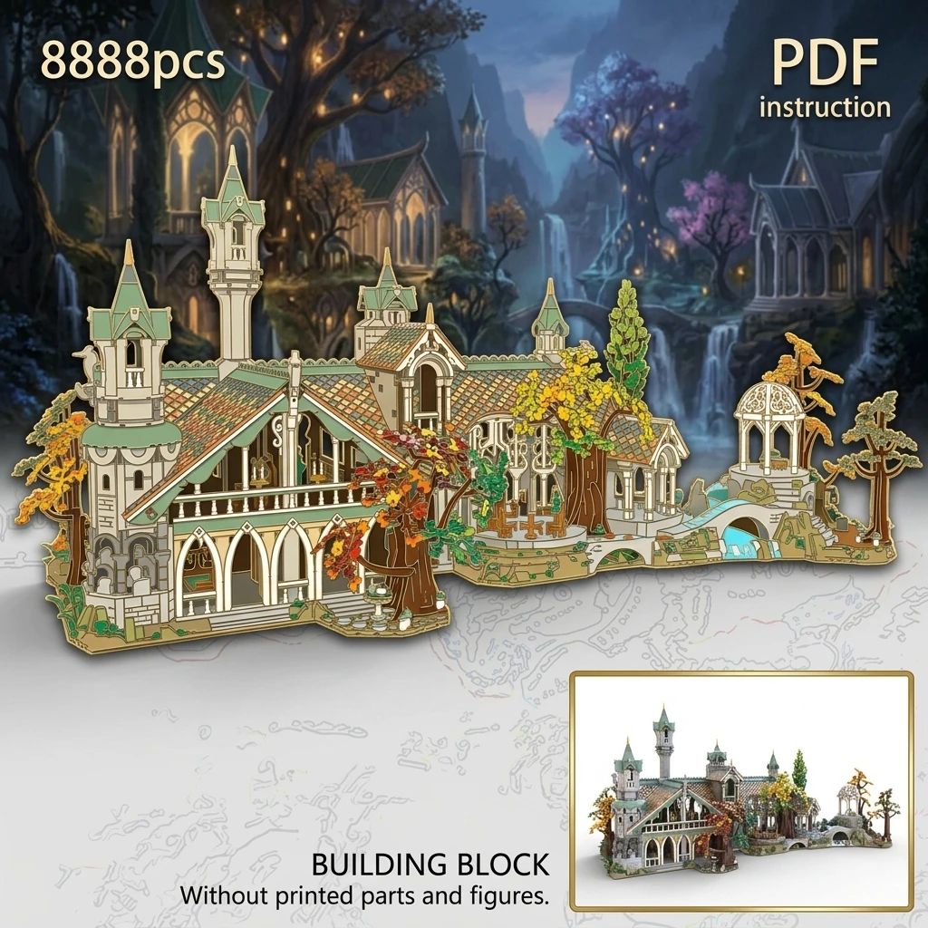 MOC Epic Fantasy Forest Sanctuary Expansion Building Blocks For 10316 Mythical Woodland Palace Diorama Adult Masterpiece Set
MOC Epic Fantasy Forest Sanctuary Expansion Building Blocks For 10316 Mythical Woodland Palace Diorama Adult Masterpiece Set