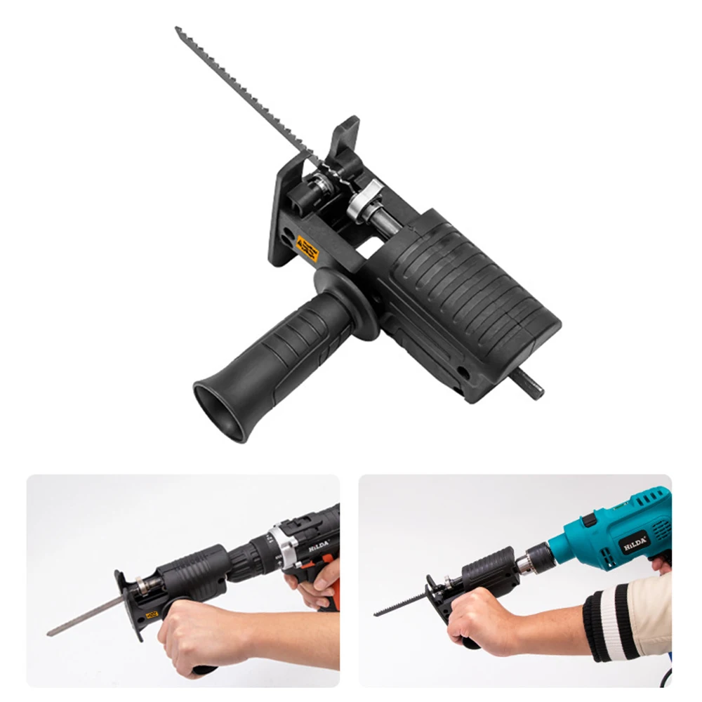 Portable Reciprocating Saw Adapter Multifunctional Electric Drill Modified Tool Attachment with Ergonomic Handle 3 Saw Blades
Portable Reciprocating Saw Adapter Multifunctional Electric Drill Modified Tool Attachment with Ergonomic Handle 3 Saw Blades