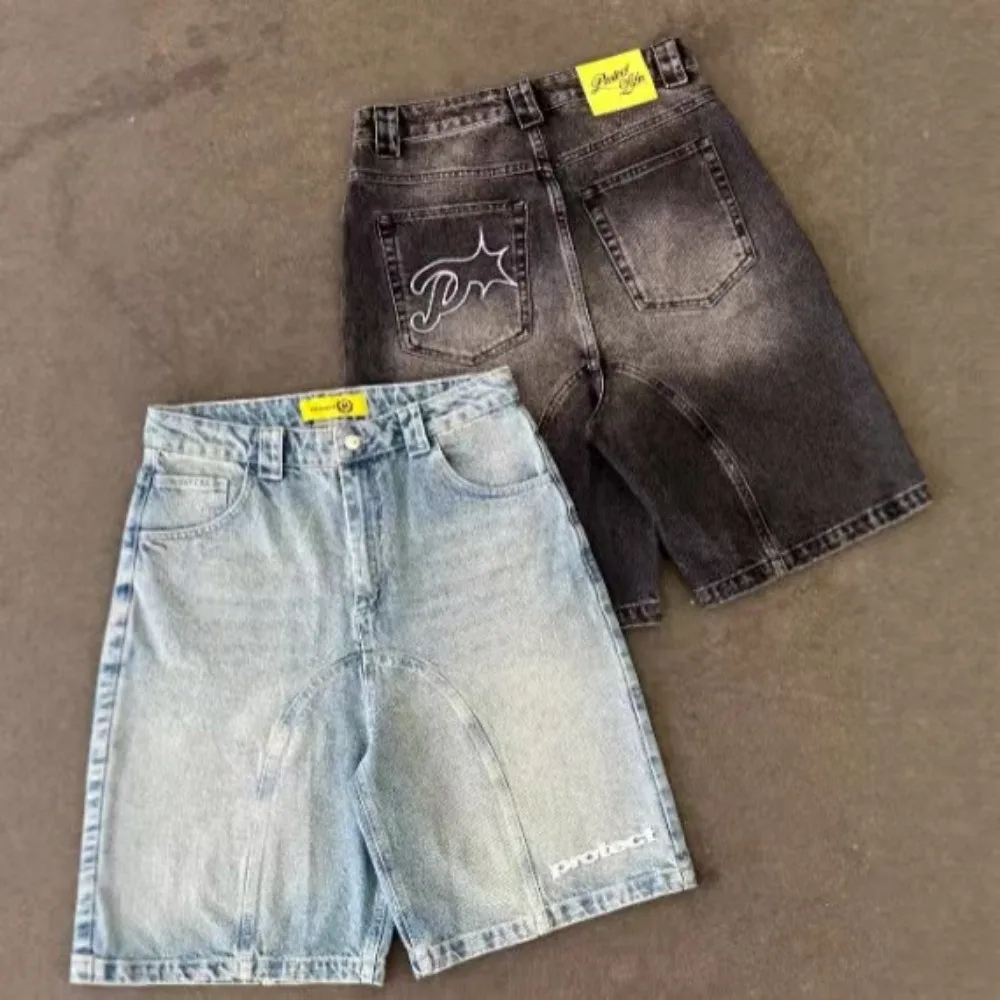 Men's denim shorts High Street Y2k Harajuku short jeans women's washing embroidery American retro cowboy loose hip-hop hip-hop
Men's denim shorts High Street Y2k Harajuku short jeans women's washing embroidery American retro cowboy loose hip-hop hip-hop