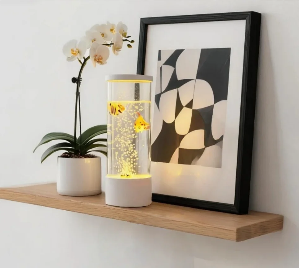 LED Bubble Lamp Artificial Fish Aquarium Light USB Powered Night Light Bedside Desk Lamp Home Office Decoration Relaxing Mood Light
LED Bubble Lamp Artificial Fish Aquarium Light USB Powered Night Light Bedside Desk Lamp Home Office Decoration Relaxing Mood Light
